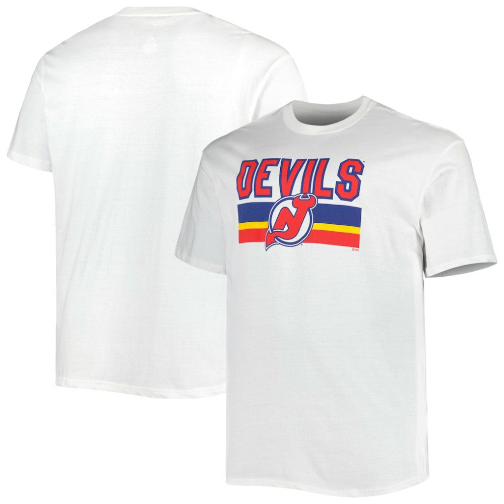 New Jersey Devils Fanatics Big & Tall Special Edition 2.0 T-Shirt - White T-shirts