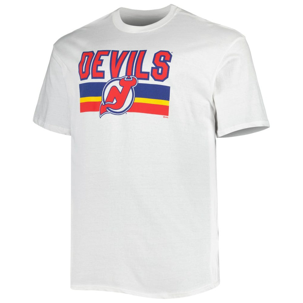 New Jersey Devils Fanatics Big & Tall Special Edition 2.0 T-Shirt - White T-shirts