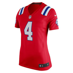 Bailey Zappe New England Patriots Women's Team Game Jersey - Red cheap