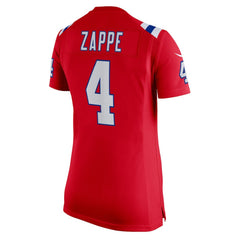 Bailey Zappe New England Patriots Women's Team Game Jersey - Red cheap