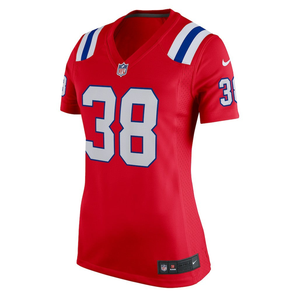 Rhamondre Stevenson New England Patriots Women's Team Game Jersey - Red discount