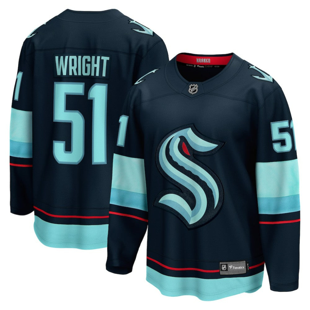 Shane Wright Seattle Kraken Fanatics Men's Home Breakaway Player Jersey - Deep Sea Blue Jerseys