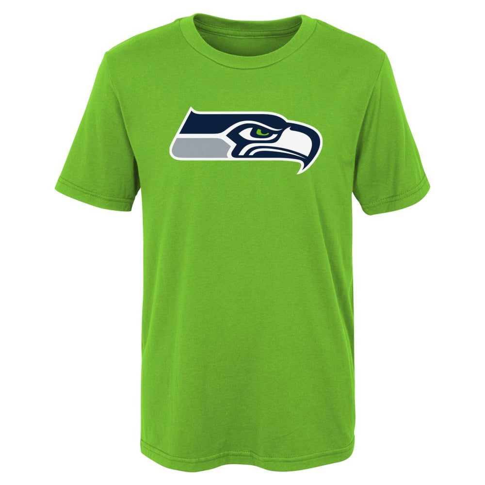 Seattle Seahawks Preschool Primary Logo T-Shirt - Neon Green sale