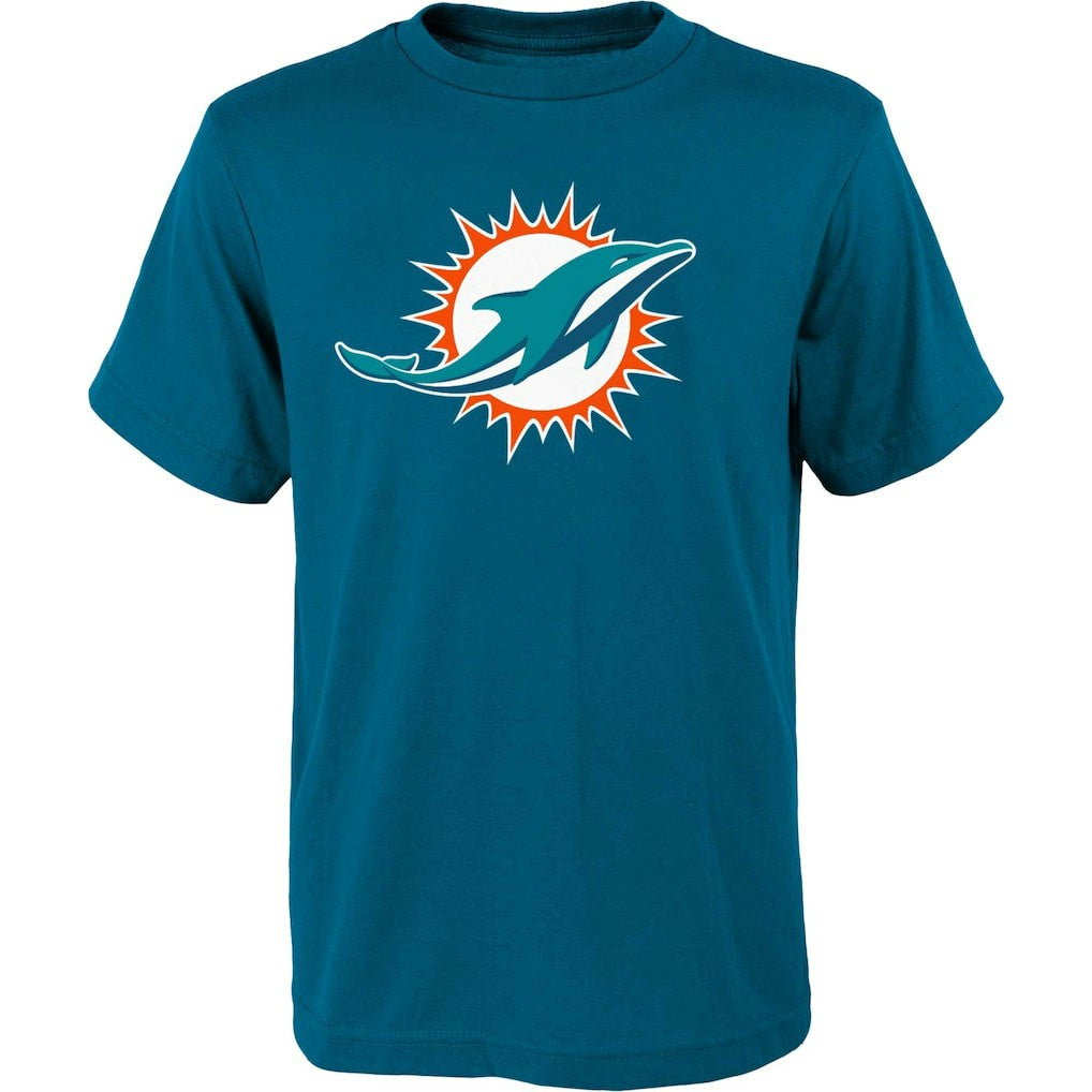 Miami Dolphins Outerstuff Youth Primary Logo T-Shirt - Aqua sale
