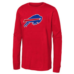Buffalo Bills Youth Primary Logo Long Sleeve T-Shirt - Red cheap