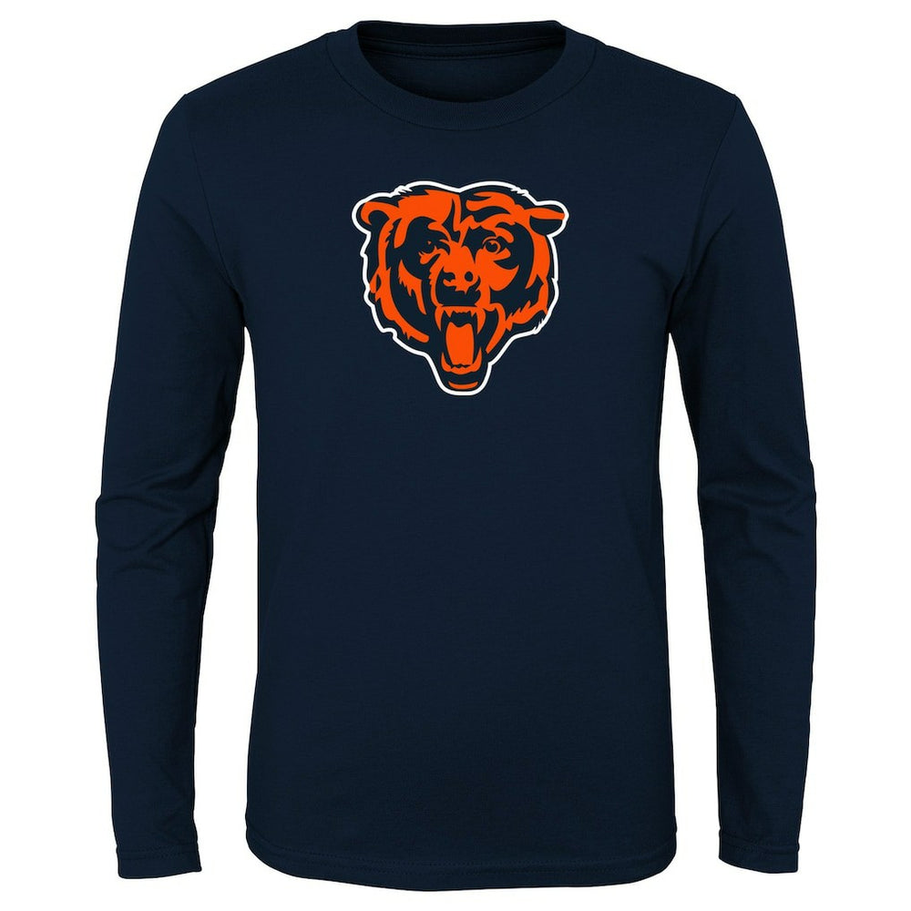 Chicago Bears Youth Primary Logo Long Sleeve T-Shirt - Navy for sale