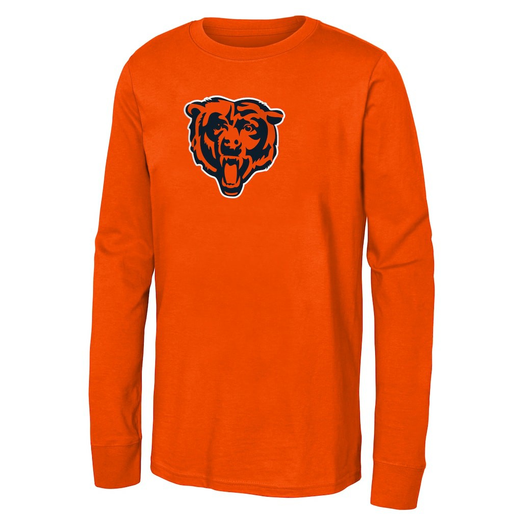 Chicago Bears Youth Primary Logo Long Sleeve T-Shirt - Orange online