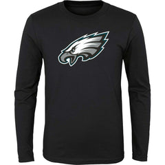 Philadelphia Eagles Youth Primary Logo Long Sleeve T-Shirt - Black on sale