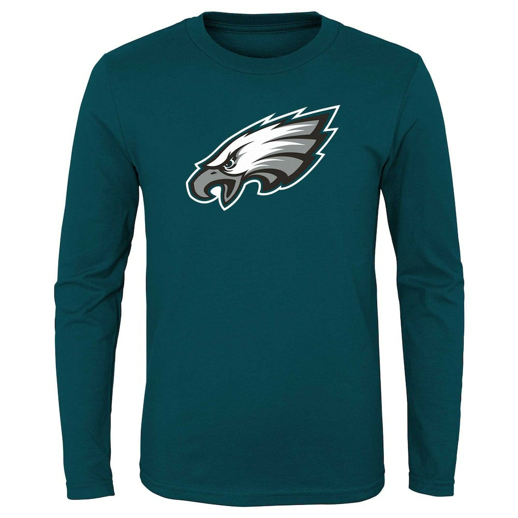 Philadelphia Eagles Youth Primary Logo Long Sleeve T-Shirt - Midnight Green online