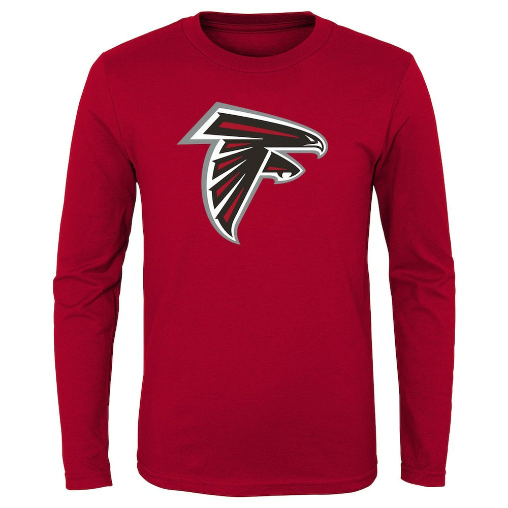 Atlanta Falcons Youth Primary Logo Long Sleeve T-Shirt - Red on sale