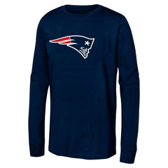 New England Patriots Youth Primary Logo Long Sleeve T-Shirt - Navy sale