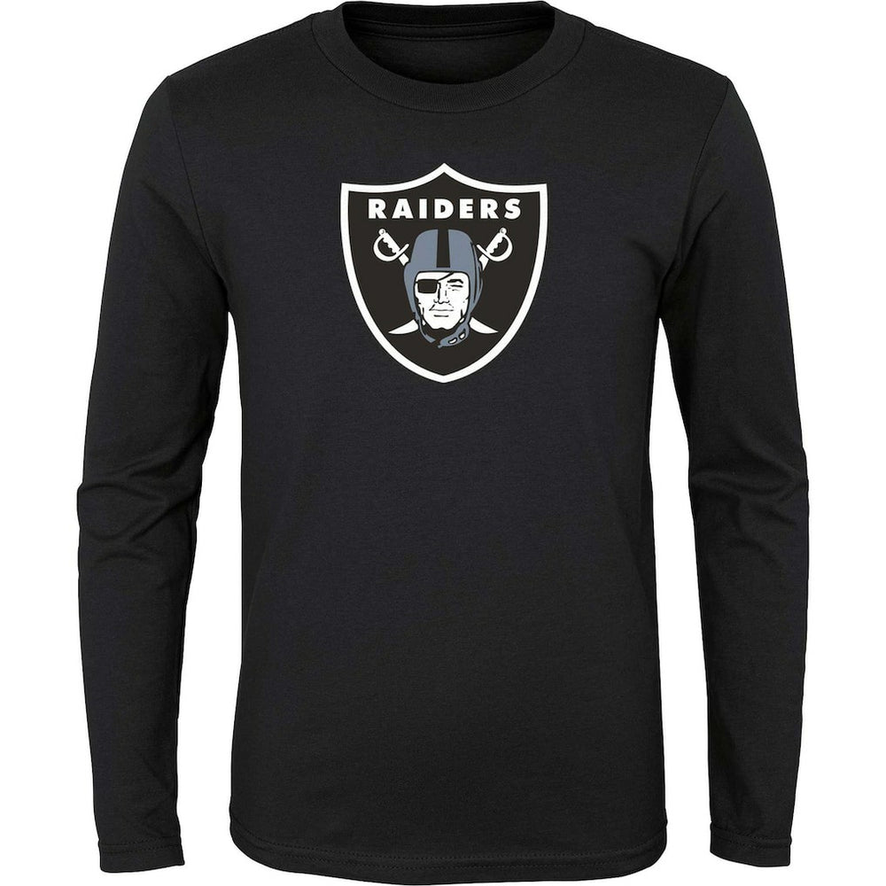 Las Vegas Raiders Youth Primary Logo Long Sleeve T-Shirt - Black online
