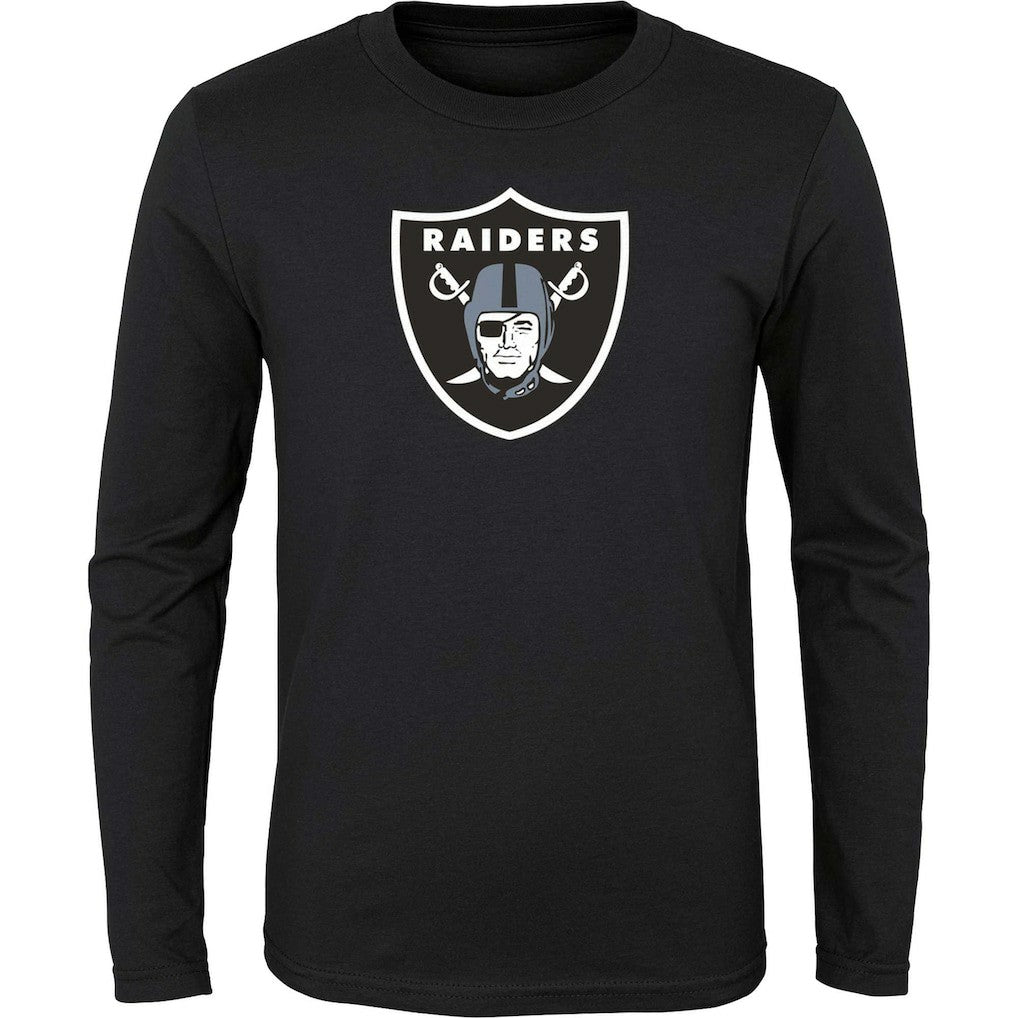Las Vegas Raiders Youth Primary Logo Long Sleeve T-Shirt - Black online