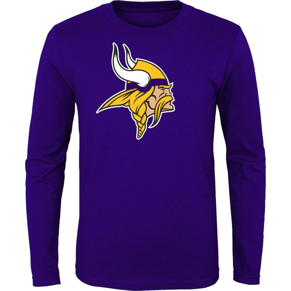 Minnesota Vikings Youth Primary Logo Long Sleeve T-Shirt - Purple online