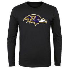 Baltimore Ravens Preschool Primary Logo Long Sleeve T-Shirt - Black outlet