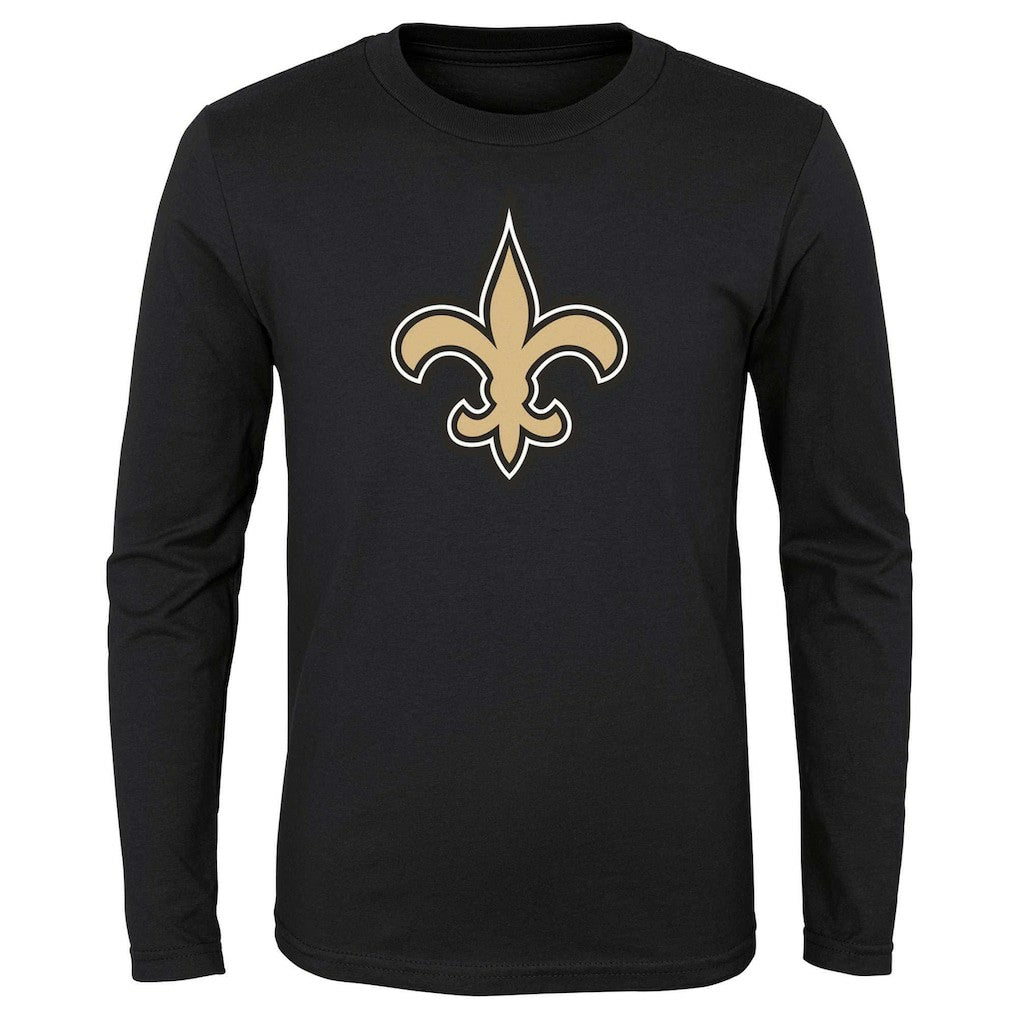 New Orleans Saints Preschool Primary Logo Long Sleeve T-Shirt - Black discount
