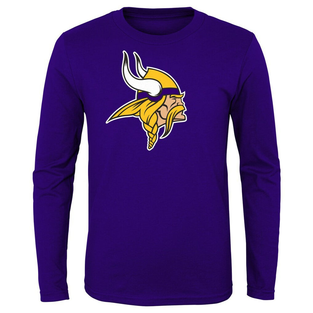 Minnesota Vikings Preschool Primary Logo Long Sleeve T-Shirt - Purple for sale