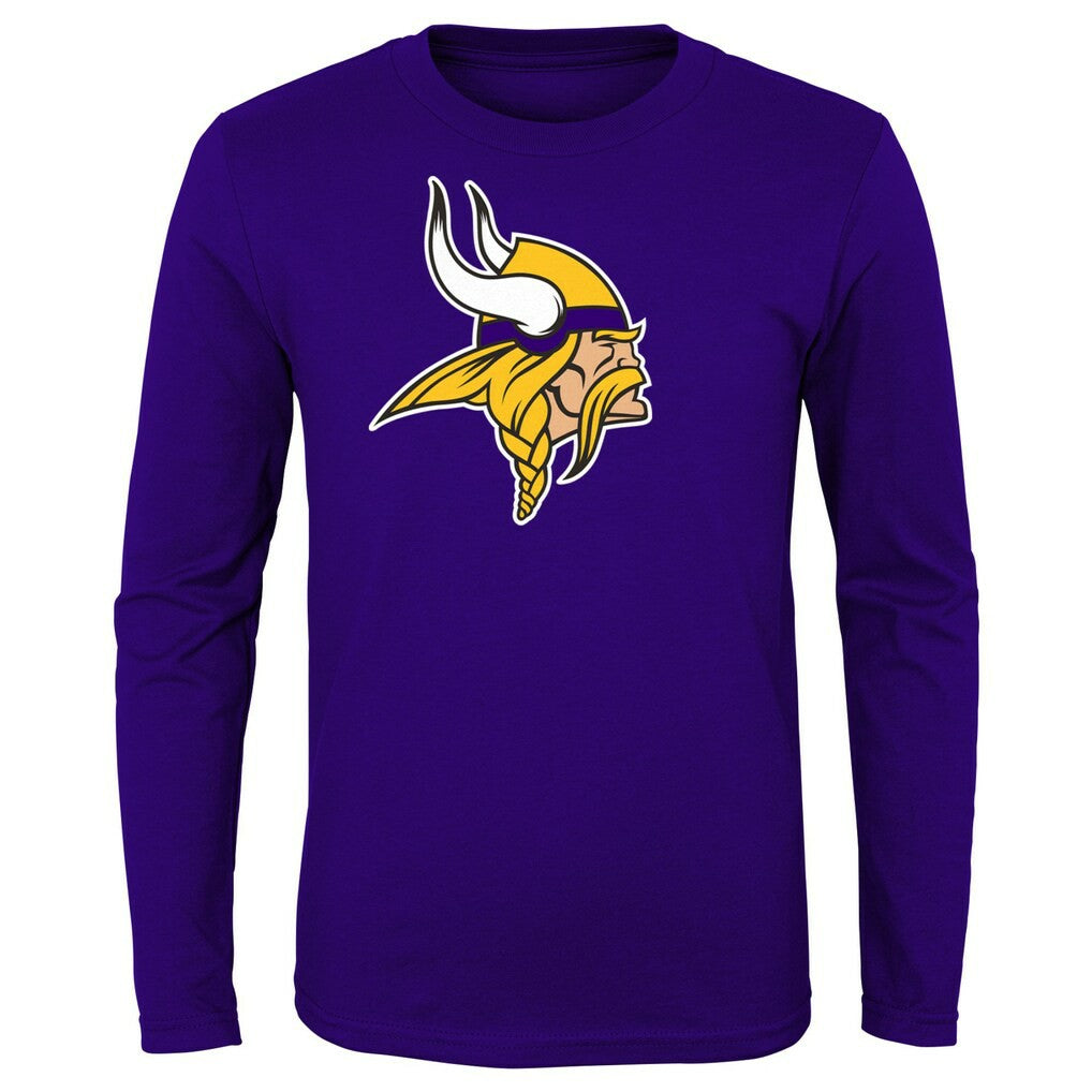 Minnesota Vikings Preschool Primary Logo Long Sleeve T-Shirt - Purple for sale