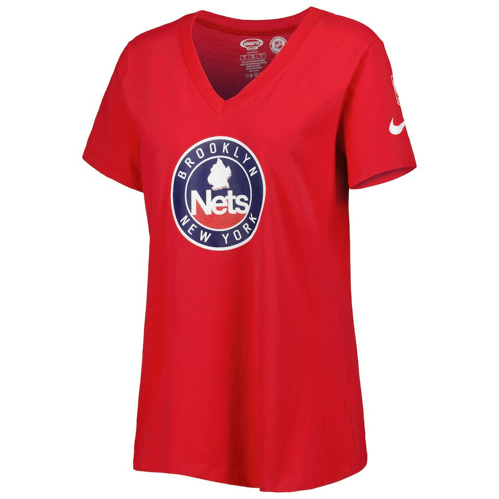 Brooklyn Nets Women's Local Performance V-Neck T-Shirt - Red shop