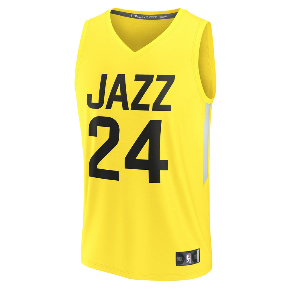 Walker Kessler Utah Jazz Fast Break Replica Player Jersey - Icon Edition - Yellow on sale