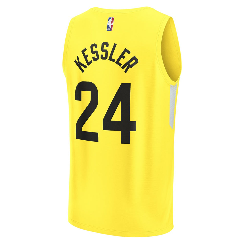 Walker Kessler Utah Jazz Fast Break Replica Player Jersey - Icon Edition - Yellow on sale