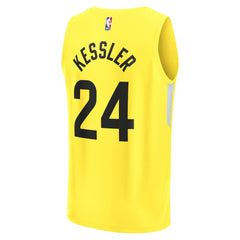 Walker Kessler Utah Jazz Fast Break Replica Player Jersey - Icon Edition - Yellow on sale