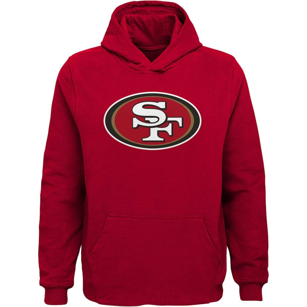 San Francisco 49ers Youth Team Logo Pullover Hoodie - Scarlet outlet