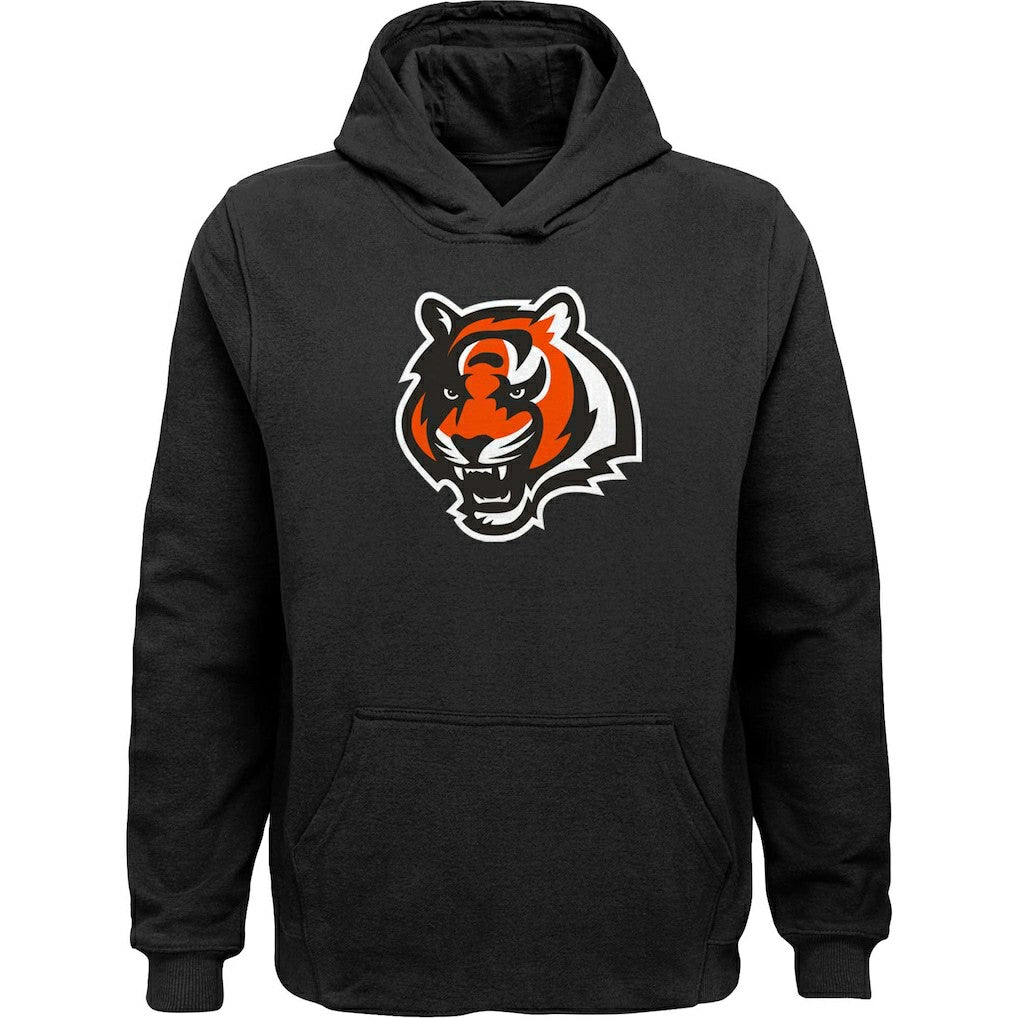 Cincinnati Bengals Youth Team Logo Pullover Hoodie - Black outlet