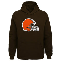 Cleveland Browns Youth Team Logo Pullover Hoodie - Brown on sale