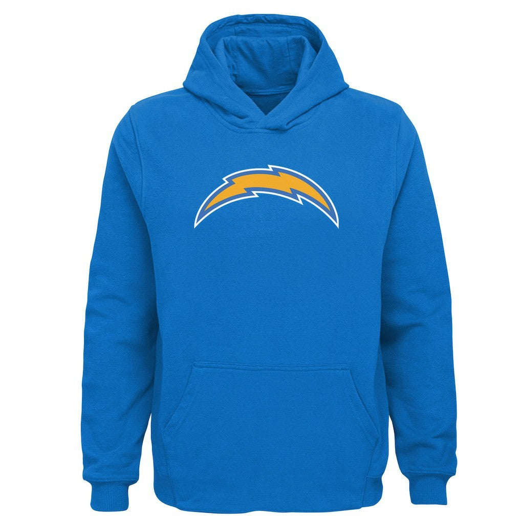 Los Angeles Chargers Youth Team Logo Pullover Hoodie - Powder Blue sale