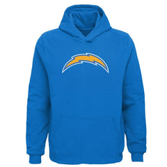 Los Angeles Chargers Youth Team Logo Pullover Hoodie - Powder Blue sale
