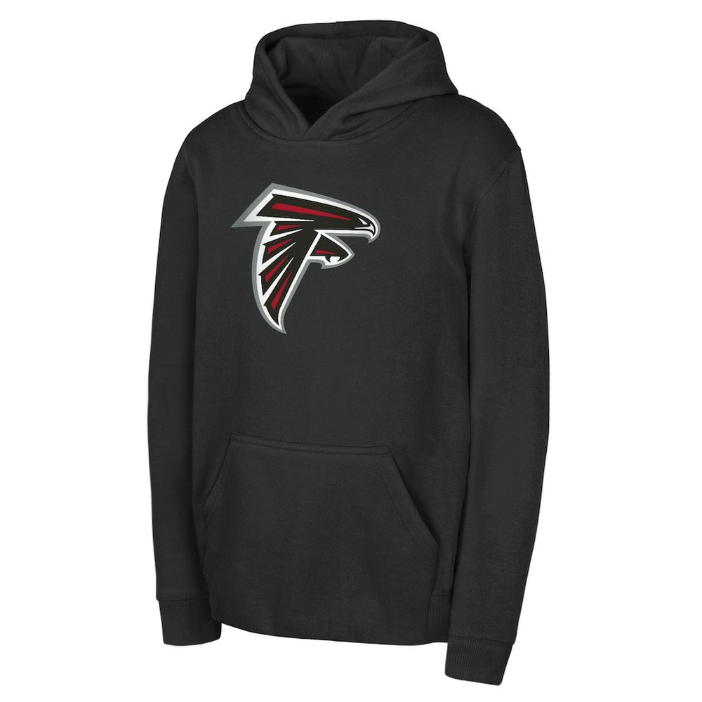Atlanta Falcons Youth Team Logo Pullover Hoodie - Black online