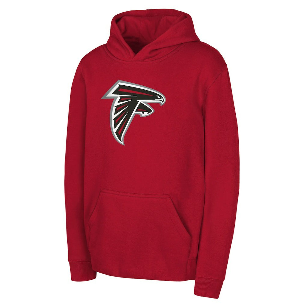 Atlanta Falcons Youth Team Logo Pullover Hoodie - Red discount