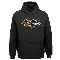 Baltimore Ravens Youth Team Logo Pullover Hoodie - Black for sale