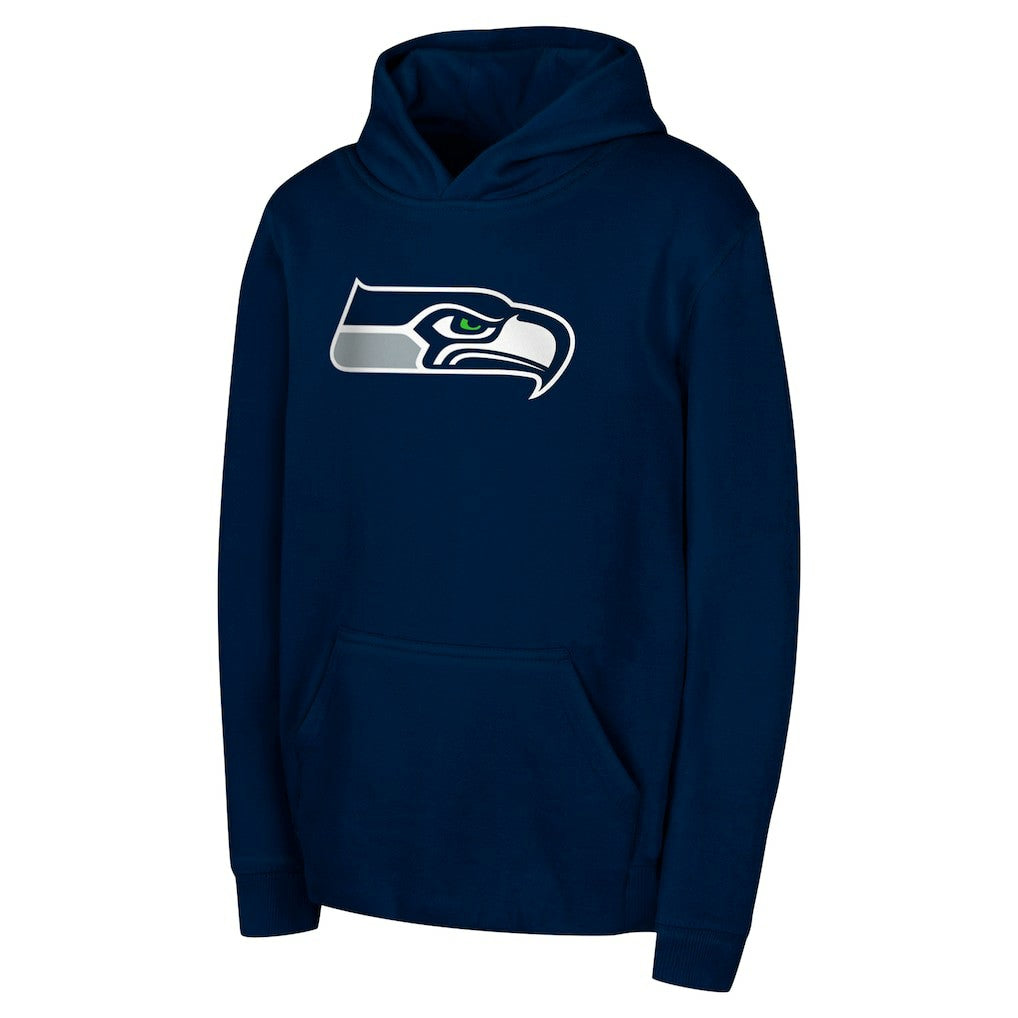 Seattle Seahawks Youth Team Logo Pullover Hoodie - College Navy online