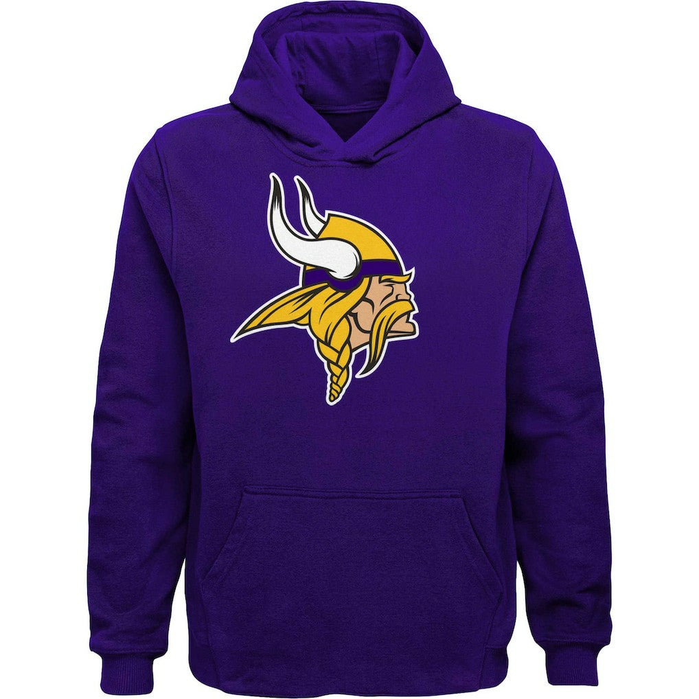 Minnesota Vikings Youth Team Logo Pullover Hoodie - Purple sale