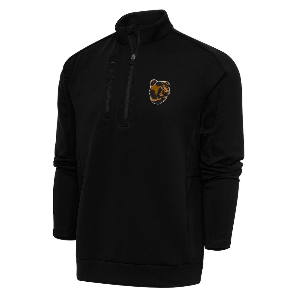 Boston Bruins Antigua Special Edition 2.0 Generation Quarter-Zip Pullover Top - Black Pullover