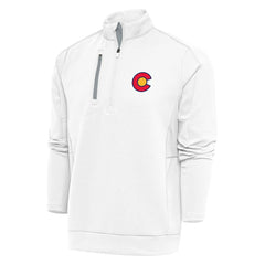 Colorado Avalanche Antigua Special Edition 2.0 Generation Quarter-Zip Pullover Top - White Pullover