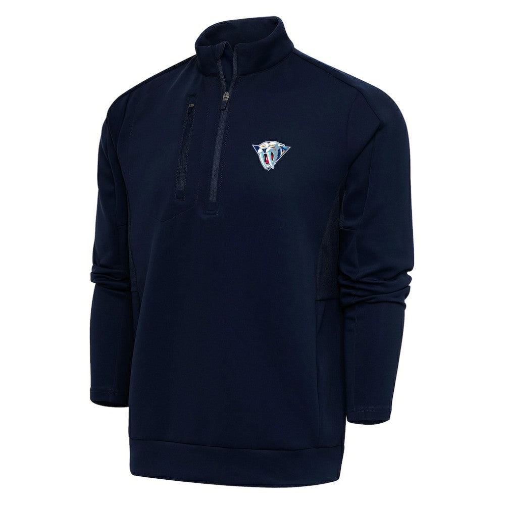 Nashville Predators Antigua Special Edition 2.0 Generation Quarter-Zip Pullover Top - Navy Pullover