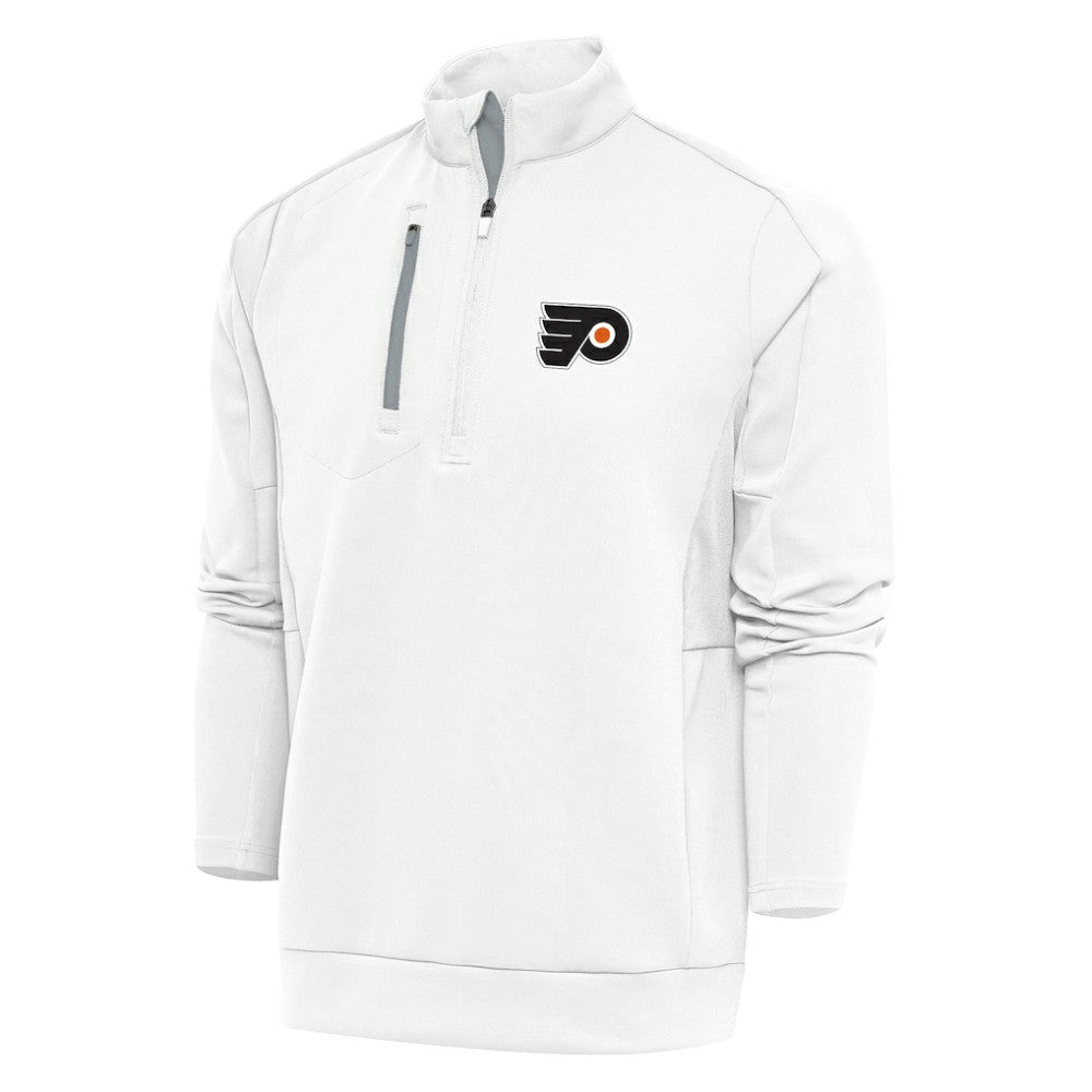 Philadelphia Flyers Antigua Special Edition 2.0 Generation Quarter-Zip Pullover Top - White Pullover