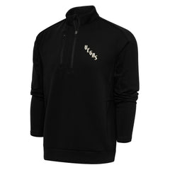 Vegas Golden Knights Antigua Special Edition 2.0 Generation Quarter-Zip Pullover Top - Black Pullover