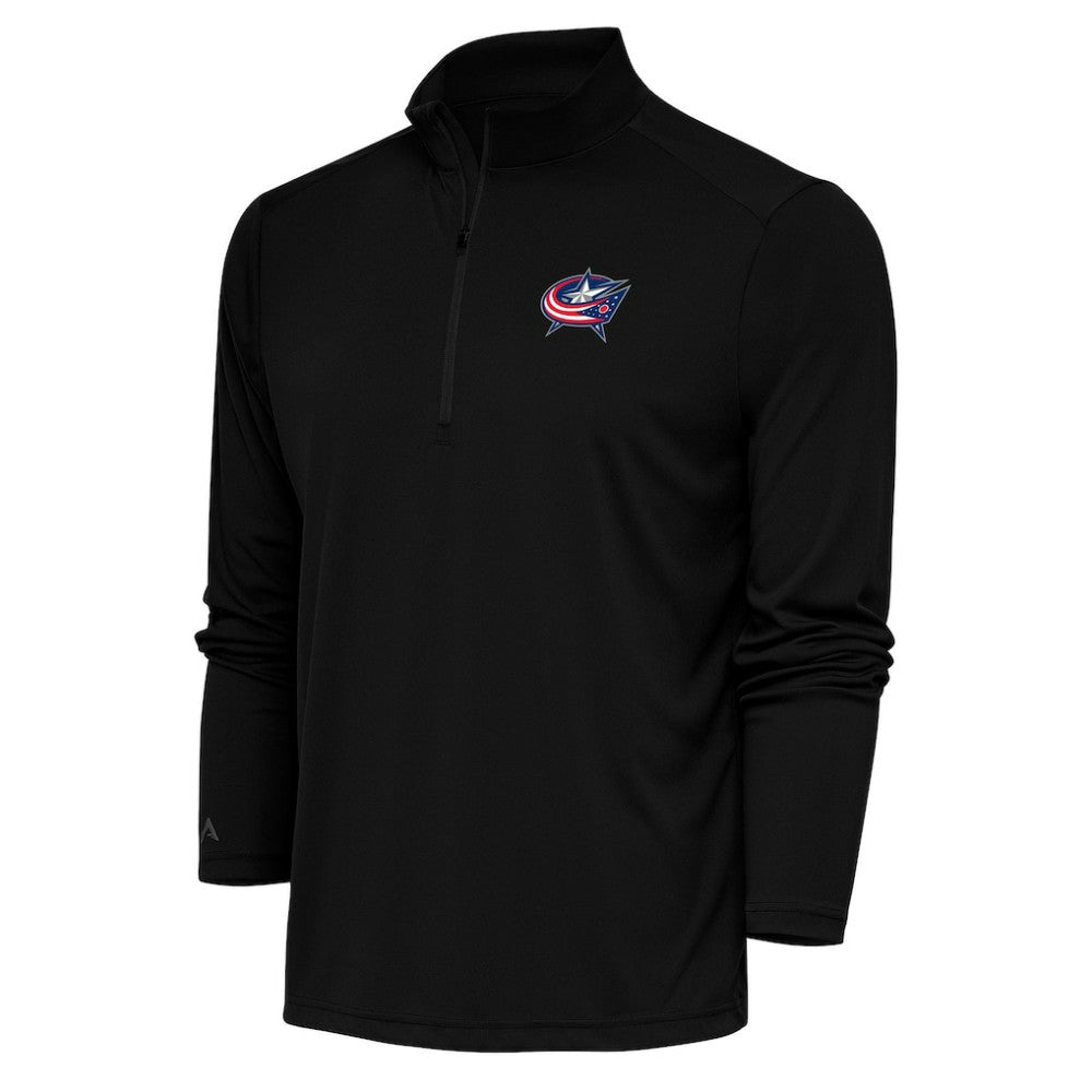 Columbus Blue Jackets Antigua Special Edition 2.0 Tribute Quarter-Zip Pullover Top - Black Pullover
