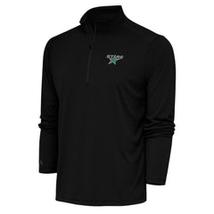 Dallas Stars Antigua Special Edition 2.0 Tribute Quarter-Zip Pullover Top - Black Pullover