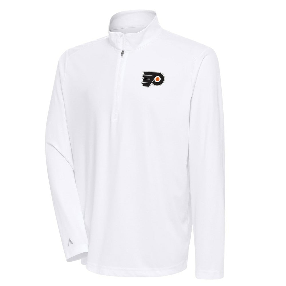 Philadelphia Flyers Antigua Special Edition 2.0 Tribute Quarter-Zip Pullover Top - White Pullover