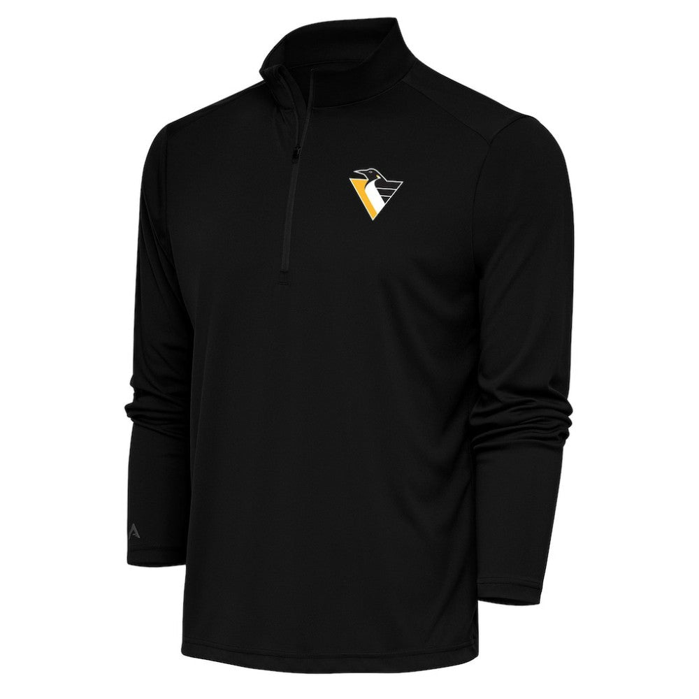 Pittsburgh Penguins Antigua Special Edition 2.0 Tribute Quarter-Zip Pullover Top - Black Pullover