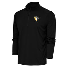 Pittsburgh Penguins Antigua Special Edition 2.0 Tribute Quarter-Zip Pullover Top - Black Pullover