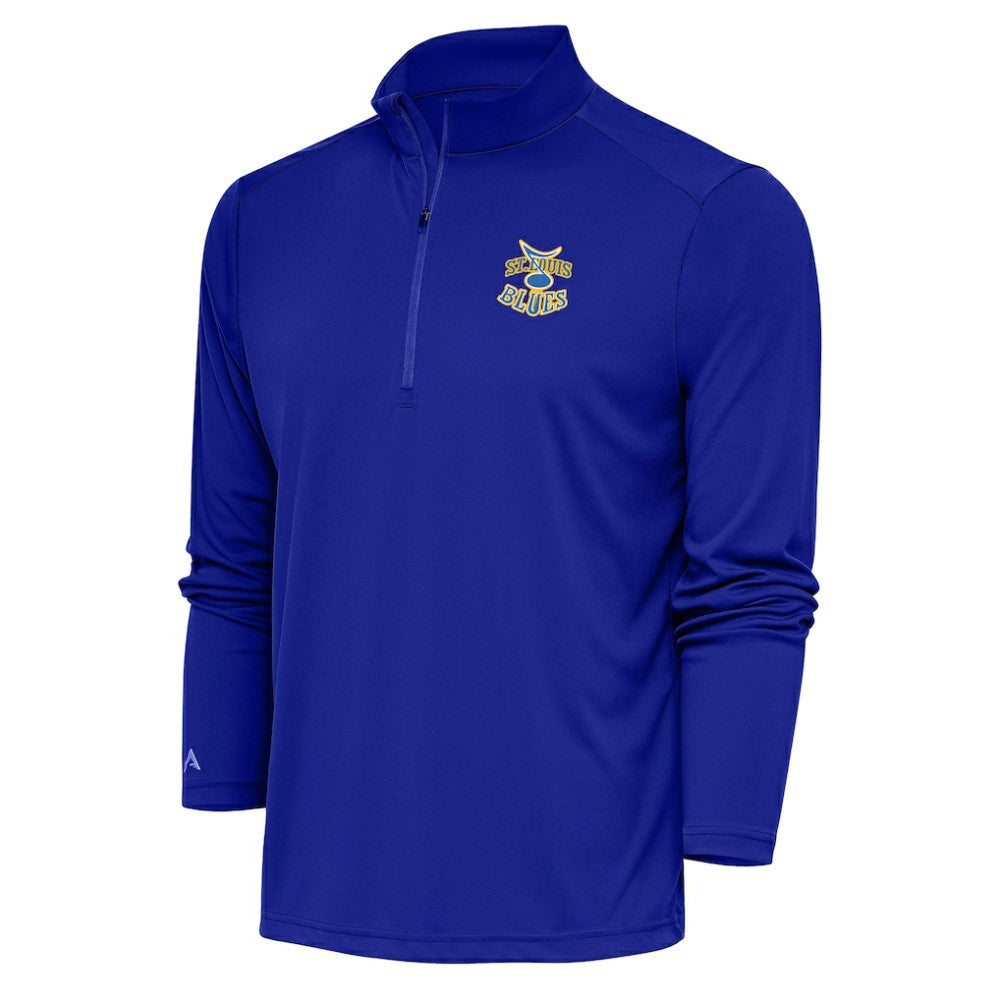 St. Louis Blues Antigua Special Edition 2.0 Tribute Quarter-Zip Pullover Top - Royal Pullover