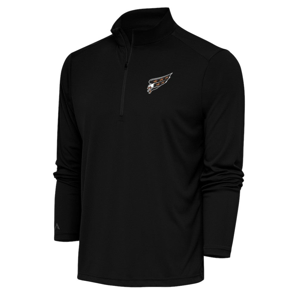 Washington Capitals Antigua Special Edition 2.0 Tribute Quarter-Zip Pullover Top - Black Pullover