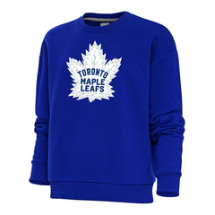 Toronto Maple Leafs Antigua Women's Special Edition 2.0 Victory Crewneck Pullover Sweatshirt - Royal Sweatshirts