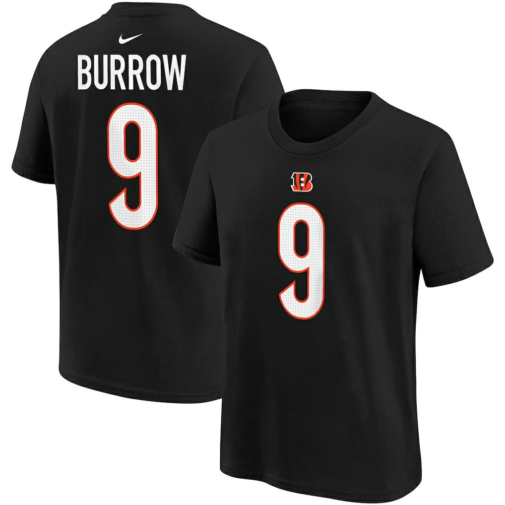 Joe Burrow Cincinnati Bengals Youth Player Name & Number T-Shirt - Black on sale